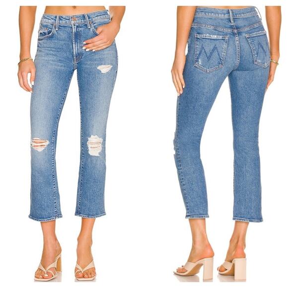 Mother Denim The Insider Ankle in Bloom And Doom Size 33